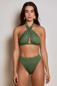 Thumbnail for Eugenia Green Bikini Top